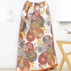 Schnelltrocknendes Badetuch aus Baumwolle mit Blumenmuster – weiches Handtuch für Erwachsene