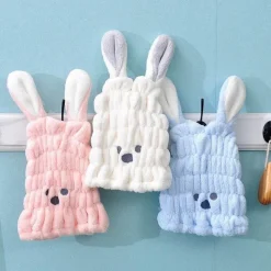 Schnelltrocknendes Kinderhandtuch – Niedliches Hasenohren-Design