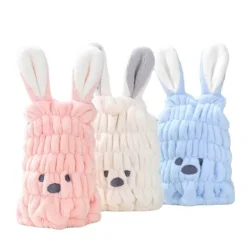 Schnelltrocknendes Kinderhandtuch – Niedliches Hasenohren-Design