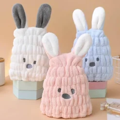 Schnelltrocknendes Kinderhandtuch – Niedliches Hasenohren-Design