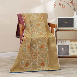 Schnelltrocknendes, mehrlagiges Gaze-Badetuch – saugfähig, 80 x 160 cm, für Zuhause, Strand, Spa