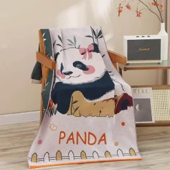 Schnelltrocknendes, mehrlagiges Gaze-Badetuch – saugfähig, 80 x 160 cm, für Zuhause, Strand, Spa