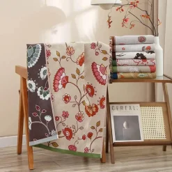 Schnelltrocknendes, mehrlagiges Gaze-Badetuch – saugfähig, 80 x 160 cm, für Zuhause, Strand, Spa