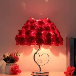 Schreibtischlampe aus Rosenkristall – elegante Akzentbeleuchtung für die Inneneinrichtung