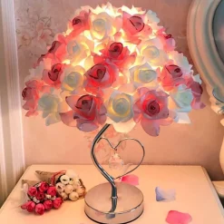 Schreibtischlampe aus Rosenkristall – elegante Akzentbeleuchtung für die Inneneinrichtung