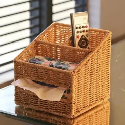 Schreibtisch-Organizer – Aufbewahrungsbehälter für Taschentücher und Stiftehalter