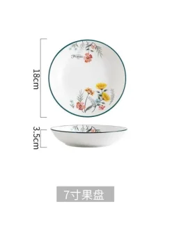 Schüssel- und Tellerset aus Bone China – Elegantes Essgeschirr für Reisnudeln