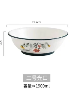 Schüssel- und Tellerset aus Bone China – Elegantes Essgeschirr für Reisnudeln