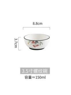 Schüssel- und Tellerset aus Bone China – Elegantes Essgeschirr für Reisnudeln