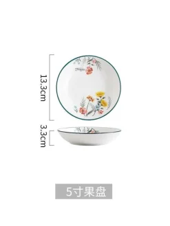 Schüssel- und Tellerset aus Bone China – Elegantes Essgeschirr für Reisnudeln