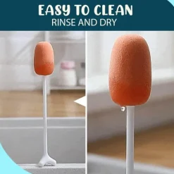 Schwammbürste mit langem Griff – Vertikales Reinigungswerkzeug für schwer erreichbare Bereiche