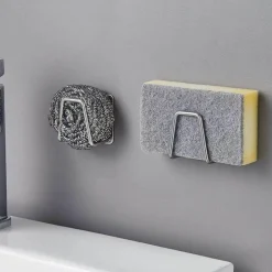 Schwammhalter aus Edelstahl für die Spüle – 4er-Pack Küchen-Organizer