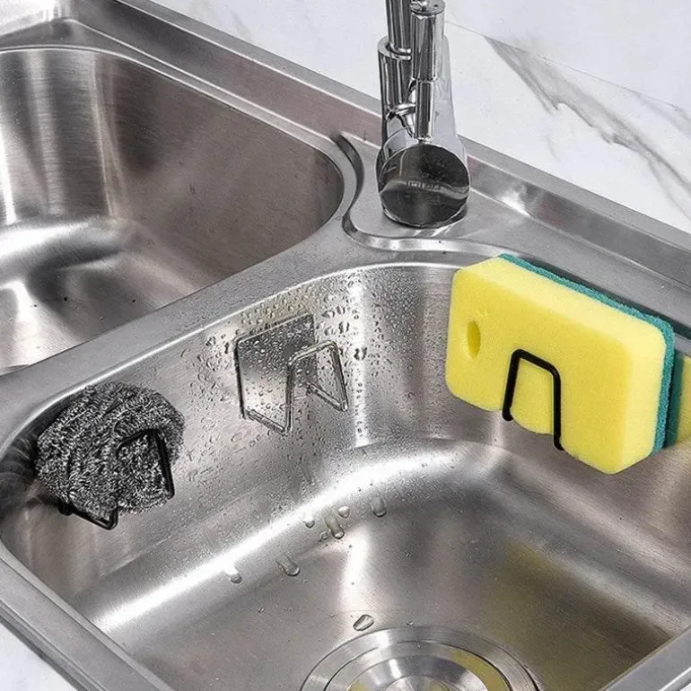 Schwammhalter aus Edelstahl – Abtropfgestell für Küche und Badezimmer