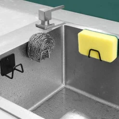 Schwammhalter aus Stahl – Organizer für die Küchenspüle