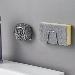 Schwammhalter aus Stahl – Organizer für die Küchenspüle