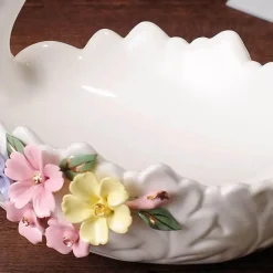 Schwanen-Tablett-Set aus Keramik – elegante Obstschale und Aschenbecher für die Heimdekoration