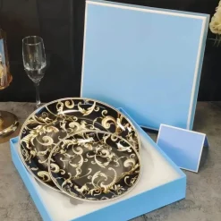 Schwarzes Einhorn-Geschirrset – Elegantes Küchengeschirr