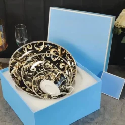 Schwarzes Einhorn-Geschirrset – Elegantes Küchengeschirr