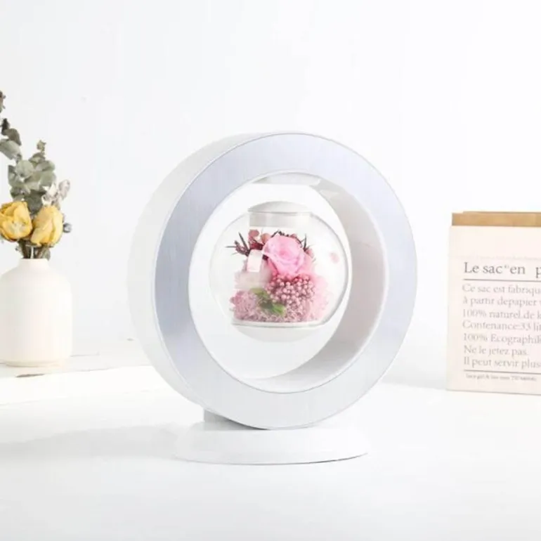 Schwebende magnetische Blumenvasenlampe – einzigartiges dekoratives LED-Licht