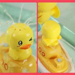 Schwimmendes Sprinkler-Badespielzeug in Entenform – lustiges Wasserspiel für Kinder