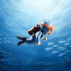 Schwimmendes Taucher-Aquarium-Ornament – ​​Unterwasser-Dekor-Akzent
