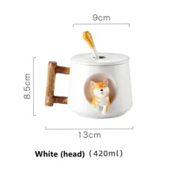 Süße Kaffeetasse mit Hundemotiv – entzückende Keramiktasse mit Haustiermotiv