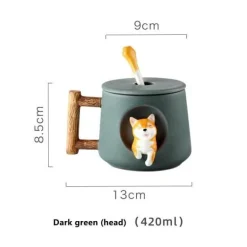 Süße Kaffeetasse mit Hundemotiv – entzückende Keramiktasse mit Haustiermotiv