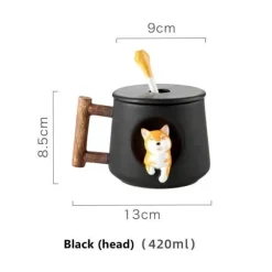 Süße Kaffeetasse mit Hundemotiv – entzückende Keramiktasse mit Haustiermotiv