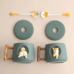 Süße Kaffeetasse mit Hundemotiv – entzückende Keramiktasse mit Haustiermotiv