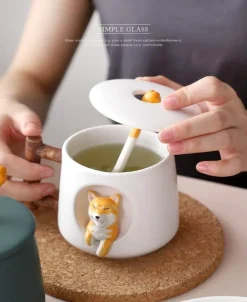 Süße Kaffeetasse mit Hundemotiv – entzückende Keramiktasse mit Haustiermotiv
