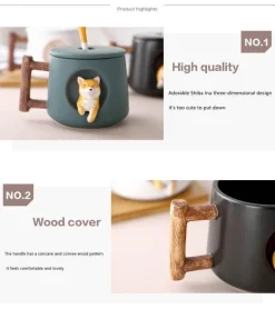 Süße Kaffeetasse mit Hundemotiv – entzückende Keramiktasse mit Haustiermotiv