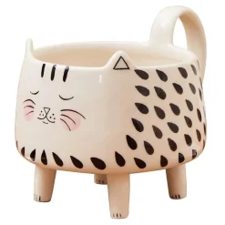 Süße Kaffeetasse mit Katzenmotiv – bezaubernde Keramiktasse für Frauen und Mädchen