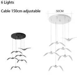 Seagull Pendant Lamp - Modern Bird-Inspired Lighting