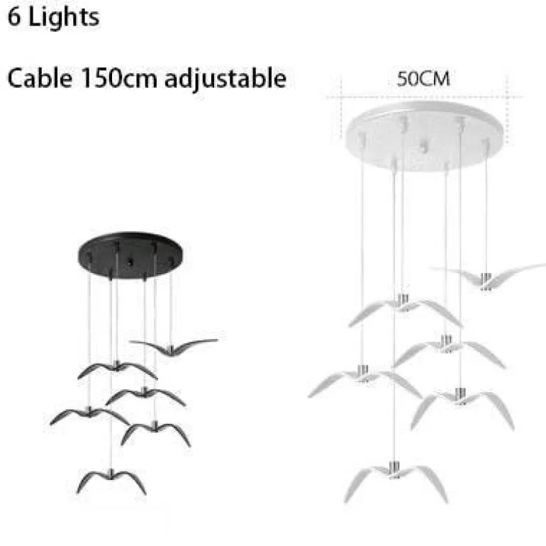 Seagull Pendant Lamp - Modern Bird-Inspired Lighting