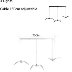 Seagull Pendant Lamp - Modern Bird-Inspired Lighting