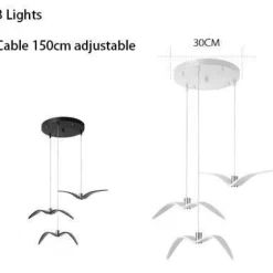 Seagull Pendant Lamp - Modern Bird-Inspired Lighting
