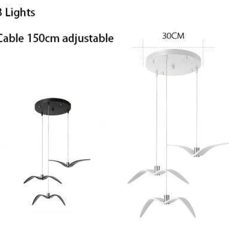 Seagull Pendant Lamp - Modern Bird-Inspired Lighting