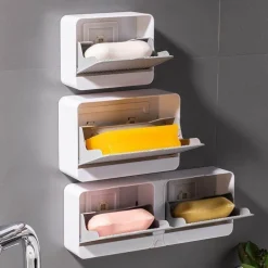 Seifenbox zur Wandmontage – Badezimmer-Organizer mit doppeltem Stauraum