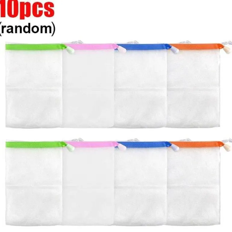 Seifen-Organizer-Taschen aus Netzstoff – 10er-Pack Aufbewahrungslösungen für Zuhause und unterwegs