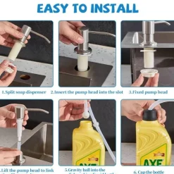 Seifenspender-Set für die Küchenspüle – Integrierte Flüssiglösung