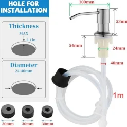 Seifenspender-Set für die Küchenspüle – Integrierte Flüssiglösung