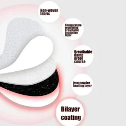 Selbsterwärmende, nicht elektrische Fußwärmkissen für den Winter