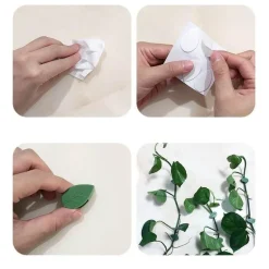 Selbstklebende Haken in Blattform – 10er-Pack dekorative Organizer