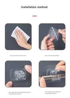 Selbstklebender Gardinenstangenhalter – einfach zu installierende Fensterbeschläge