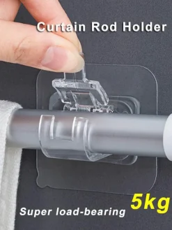 Selbstklebender Gardinenstangenhalter – einfach zu installierende Fensterbeschläge