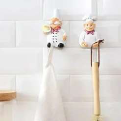 Selbstklebender Wandhaken aus Kunstharz – Küchen-Organizer-Haken
