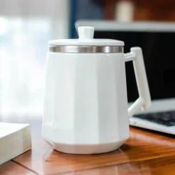 Selbstmischender Kaffeebecher aus Edelstahl – Automatische Kaffeetasse