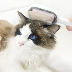 Selbstreinigende Fellpflegebürste für Haustiere – Fellpflegewerkzeug für Hunde und Katzen