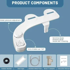 Selbstreinigendes Bidet mit Doppeldüse – Hygienisches Badezimmer-Upgrade