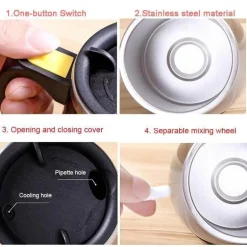 Selbstrührender Kaffeebecher – Automatischer Reisebecher